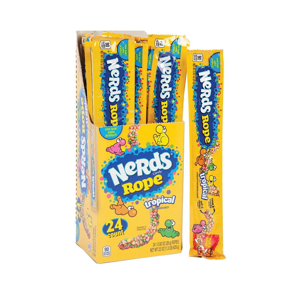 Конфеты Nerds Rope Tropical   26гр