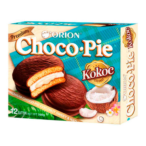 Печенье Orion Choco Pie Кокос   360гр