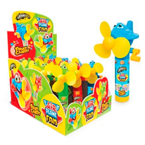 Сахарное драже с игрушкой вентилятор Johny Bee Air Plane Fan 8гр