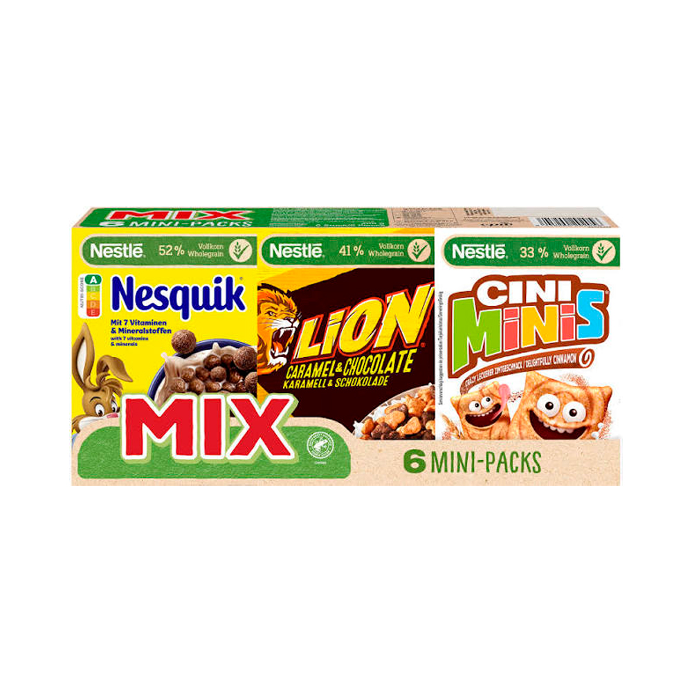 Готовый завтрак Nestle Mini Mix (6 mini-packs)  200гр