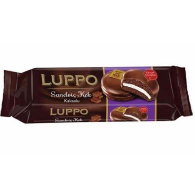 LUPPO DARK шоколадный бисквит с маршмеллоу покр.молочным шоколадом 184гр.