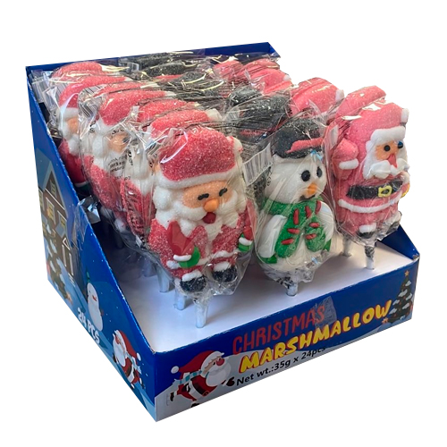 Жевательный мармелад на палочке Merry Cristmas 3 вида 35гр