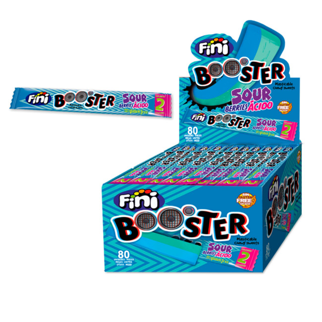 Жев.конфеты FINI ''BOOSTER" кислые ягоды 10гр