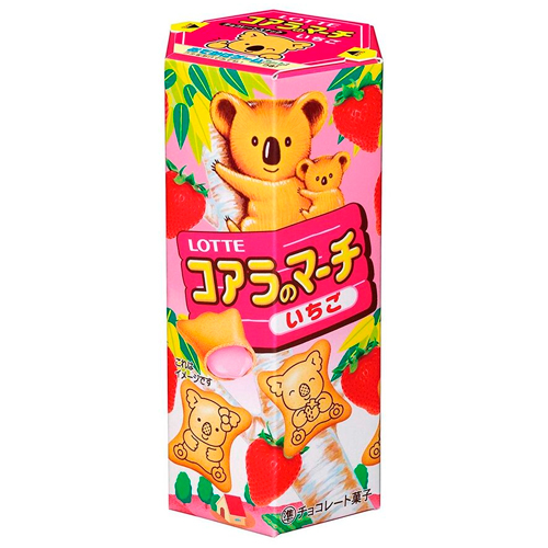 Печенье Koala's March со вкусом клубники 37гр.