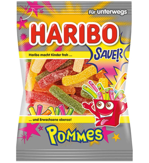 Жев.мармелад Haribo  Saure Pommes в форме картофеля фри   175гр
