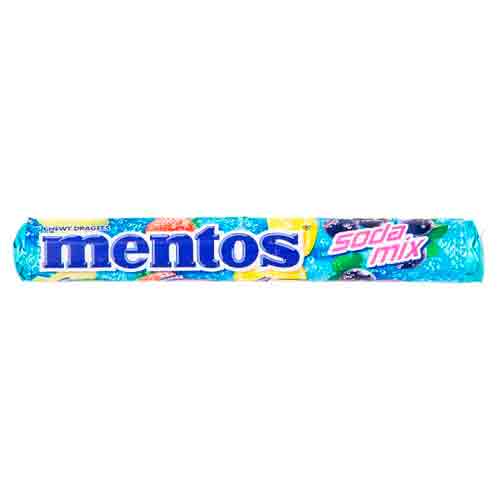 Жев.конфета Mentos Roll Soda Mix   37гр