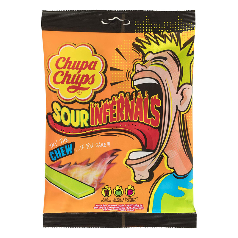 Жев. мармелад Chupa Chups Sour Infernals Chews 83гр