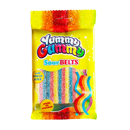 Жев. мармелад Yummy Gummy Sour Belts 80гр