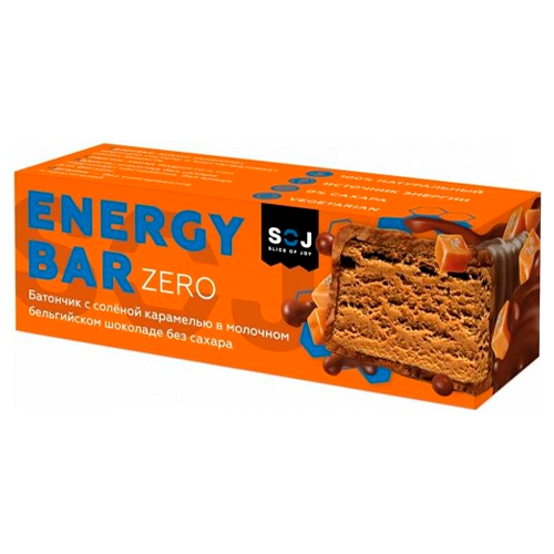 Батончик Energy Bar Zero с соленой карамелью 45гр.