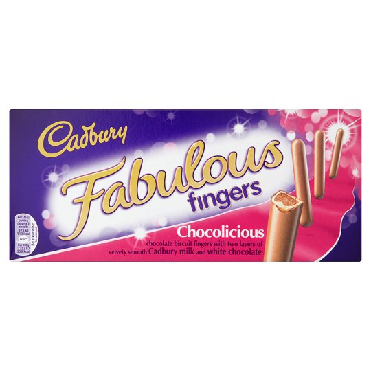 Cadbury Fabulous Fingers 110g Великобритания