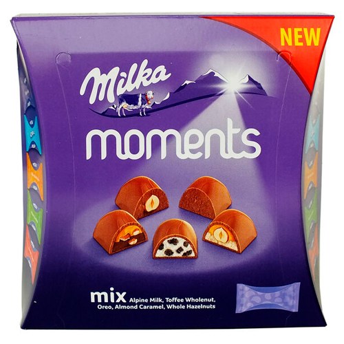 Кофеты шоколадные Milka Moments Mini Mix 96гр