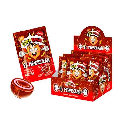 Карамель КандиКлаб Бомбическая со вкусом колы   13гр