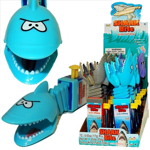 Леденец Kidsmania Shark Bite With Lollipop 17гр