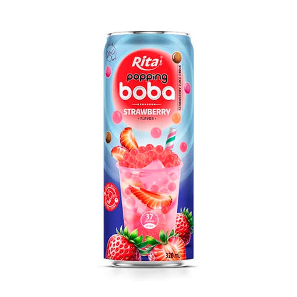 Напиток RITA Popping Boba Strawberry   320мл
