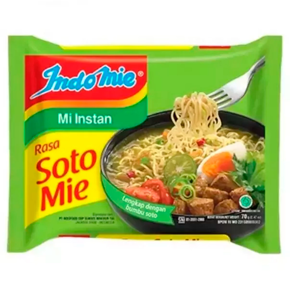 Лапша INDOMIE Ramen soto mi жаренная 70гр
