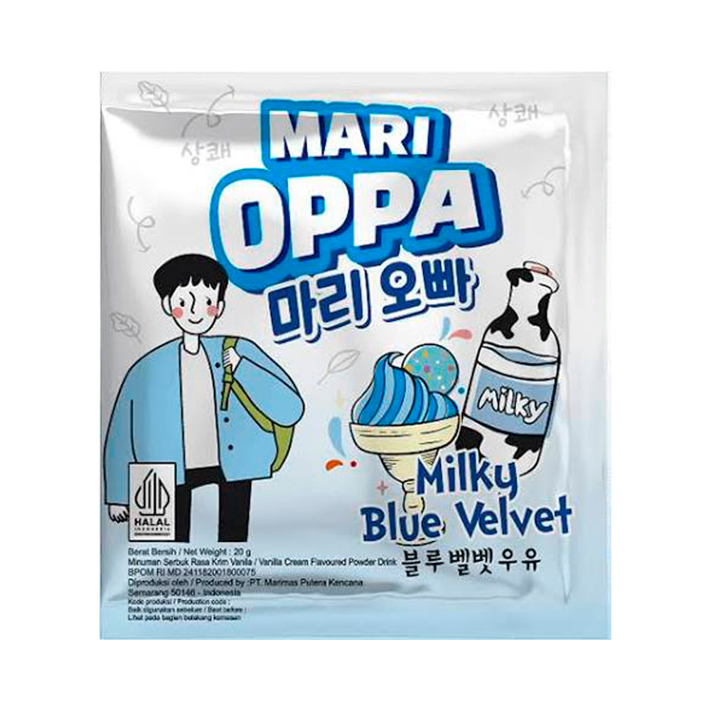 Растворимый напиток Mari Oppa Milky Blue Velvet   20гр