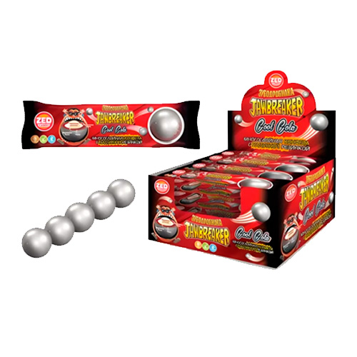 Зубодробилка Jawbreaker Cool Cola конфета+жев.резинка   41гр