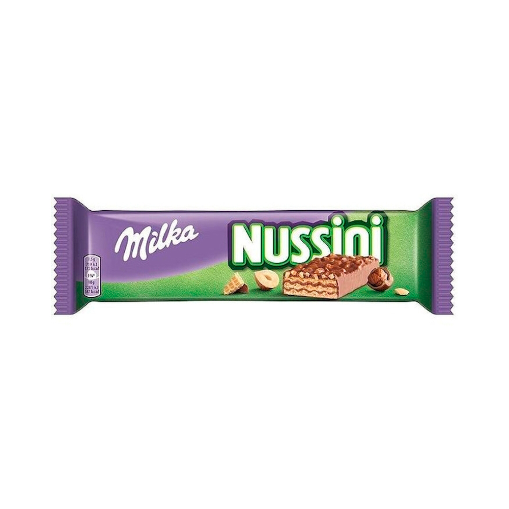 Вафельный батончик Milka Nussini Hazelnut  31,5гр