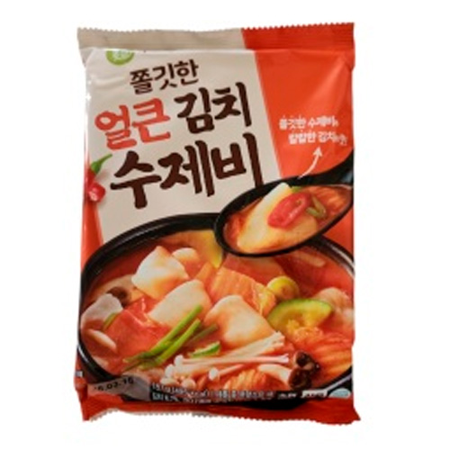 Рисовые палочки IGAJAYEONMYEON Spicy Kimchi Sujebi  пакет 187гр