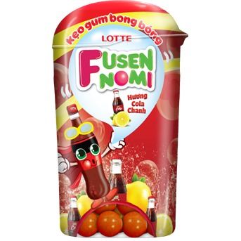 Жев.резинка LOTTE Fusen Nomi со вкусом кола-лимон 14гр