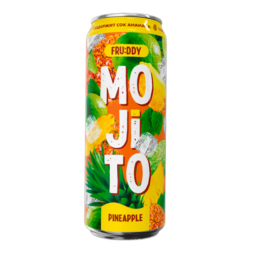 Напиток б/а Fruddy Mojito Pineapple 450мл