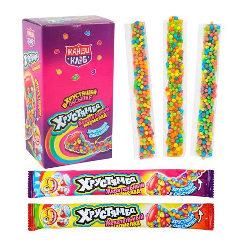 Жев.мармелад КандиКлаб в хрустящей обсыпке "Хрустямба"   15гр