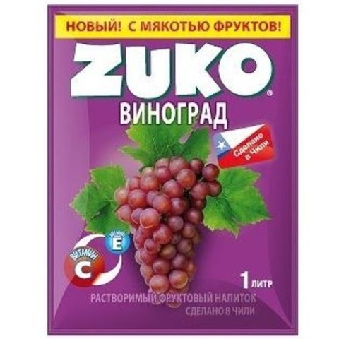 Растворимый напиток Zuko Виноград 20гр.