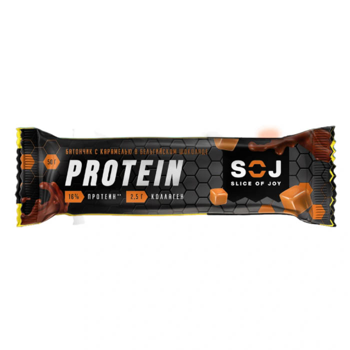 Протеиновый батончик Protein SOJ с соленой карамелью 50г