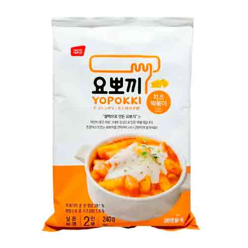 Рисовые клецки Yopokki Cheese  пакет 120гр