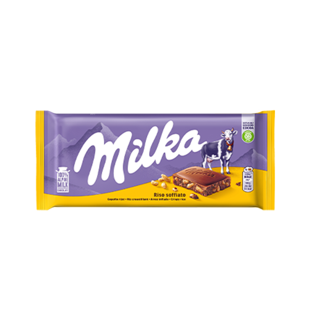 Шоколад Milka Riso Soffiato 100гр