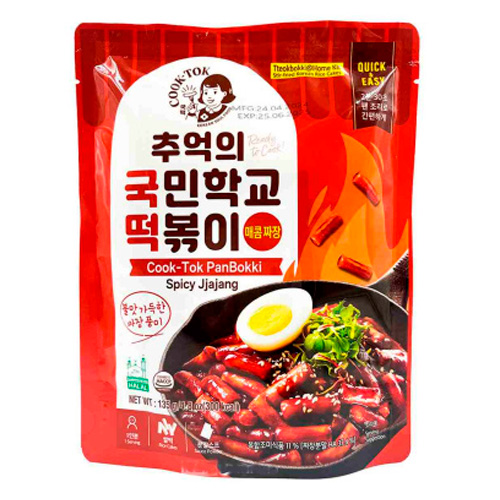 Рисовые палочки COOK-TOK  Spicy Jjajang  пакет 135гр