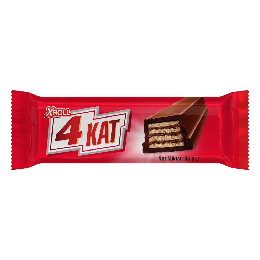 Батончик 4 Kat с хрустящей вафлей    35гр
