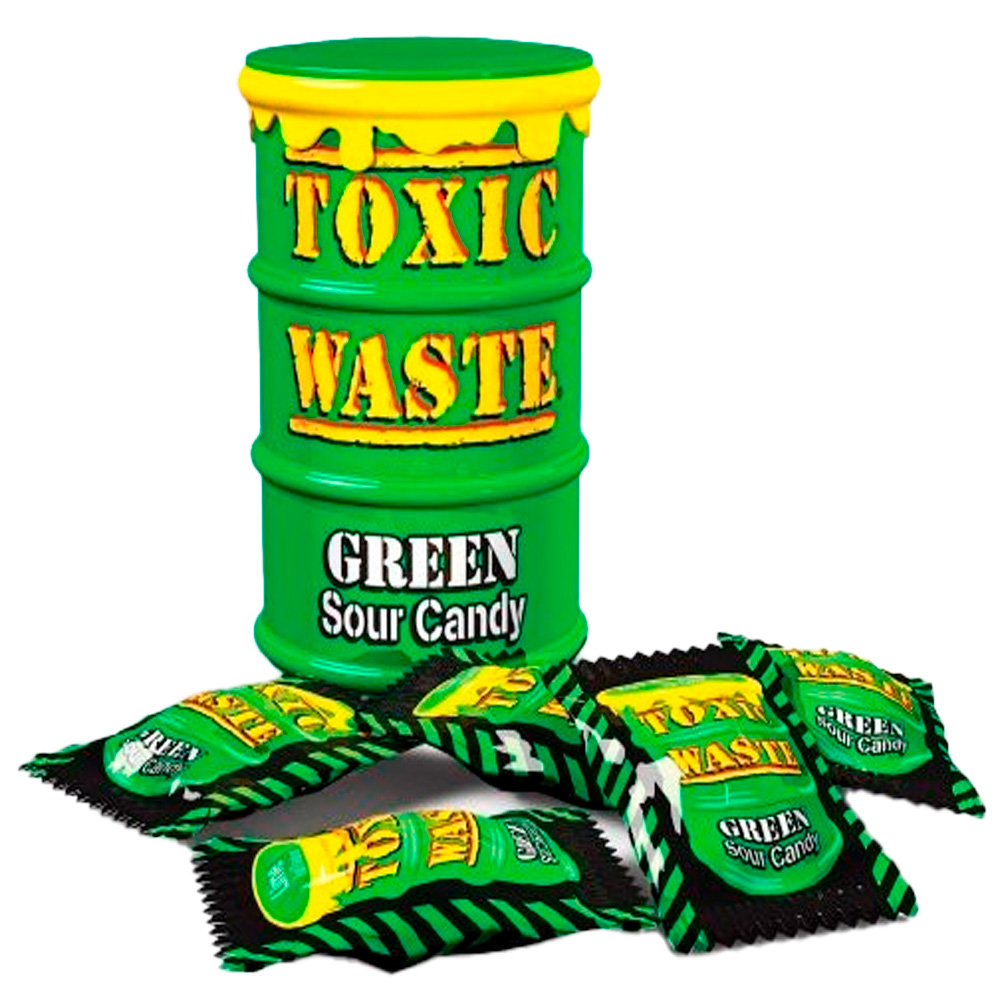 Леденцы Toxic Waste Green    42гр