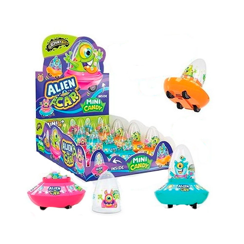 Драже Johny Bee сахарное Alien Car Toy   8гр