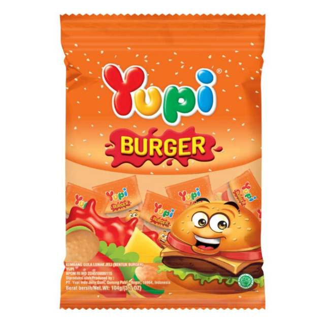 Жев.конфеты Yupi Burger 104г