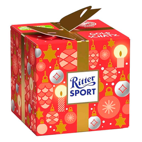 Шоколад Ritter Sport Christmas Geschenkwürfel Куб  83гр