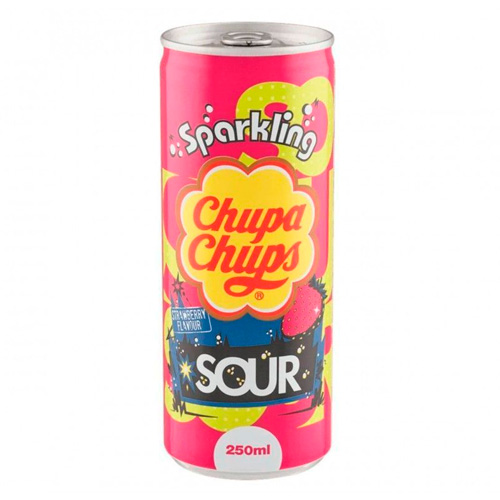 Газ.напиток Chupa Chups Sour Strawberry м  250мл