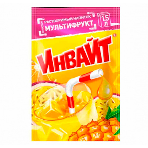 Растворимый напиток Invite Мультифрукт   12гр