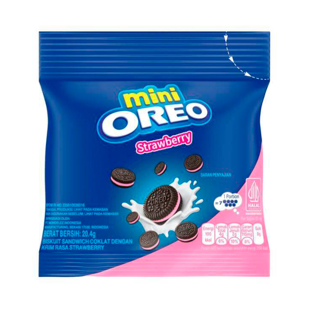 Печенье Oreo Strawberry Mini  20,4гр
