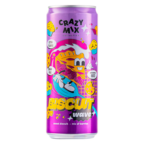 Газ.напиток Crazy Mix Bisquit Wave м  330мл
