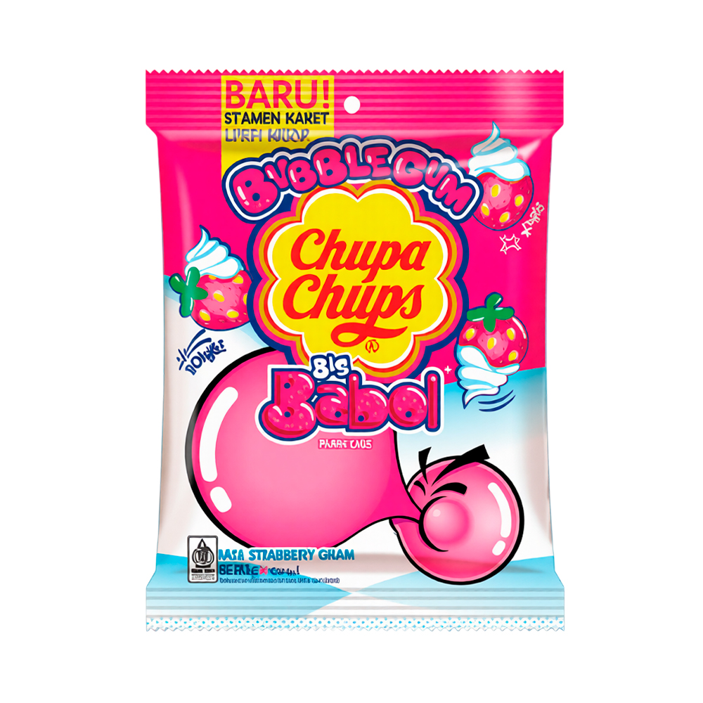 Жев.резинка Chupa Chups Strawberry Cream   152гр