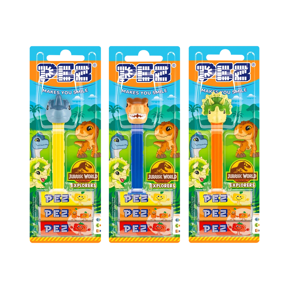 Карамель леденцовая PEZ JURASSIC WORLD   17гр