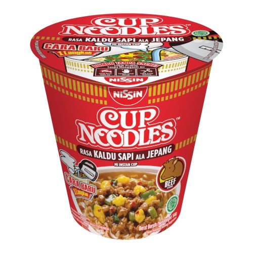 Лапша Nissin Beef Cup  66гр
