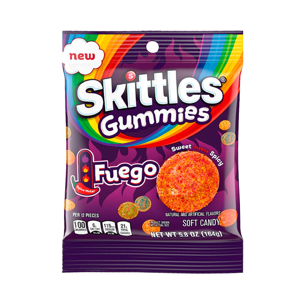 Жев.мармелад SKITTLES GUMMIES FUEGO   164гр