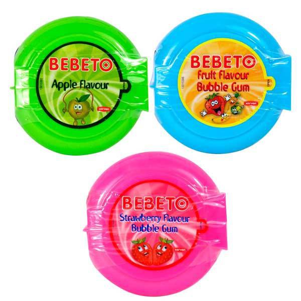 Жев. резинка bebeto candy crush gum  рулетка 40гр