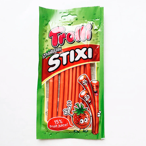 Мармелад Trolli Stixi Strawberry 85гр.