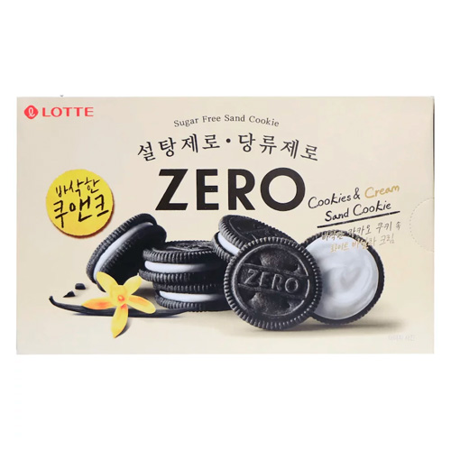 Печенье Lotte ZERO Cookies&Cream   288гр
