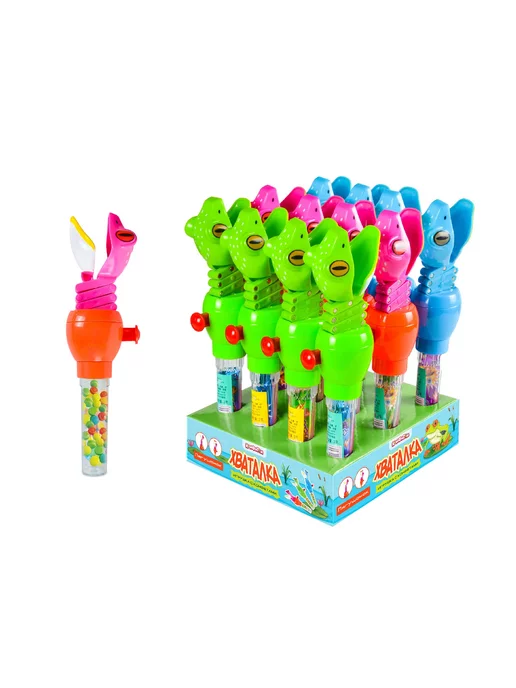 Драже Тутти-Фрутти с игрушкой хваталкой  Лягушонок  8гр