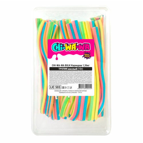 Мармелад Chi-Wa-Wa Bulk Tropic Sour Pencil 1500гр