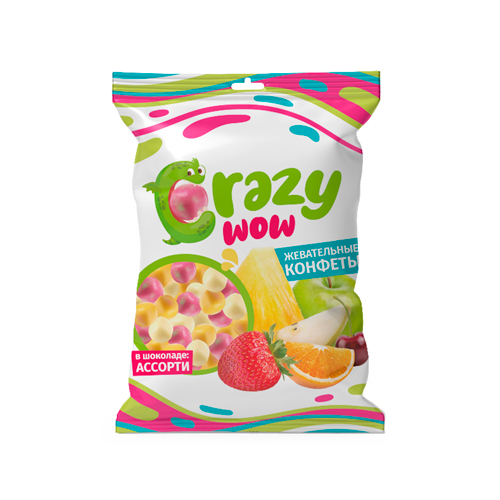 Жев.конфеты CrazyWOW ассорти 35гр